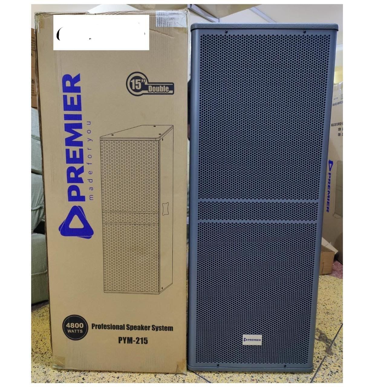 Premier full range speaker, 4800 watts 15" double speaker Model PYM-215