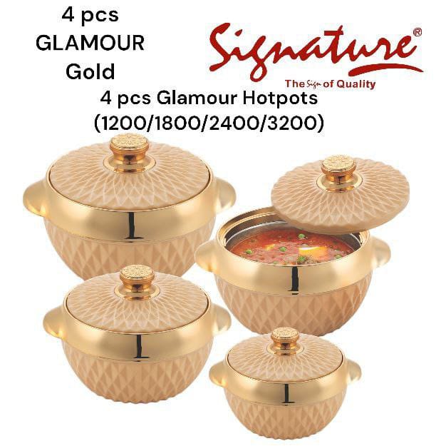 4 pcs Glamour Hotpots  (1200/1800/2400/3200) Set
