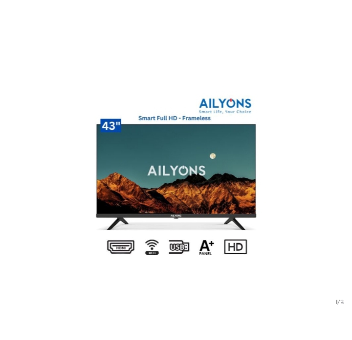 LST4306W 43" Inch Smart Android Full HD Tv Frameless -BLK (1YR WRTY)