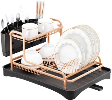 CLEARANCE OFFER!!! 1Pc High Quality Stylish & Durable Pure Aluminium Fancy Dishrack at Give Away Price