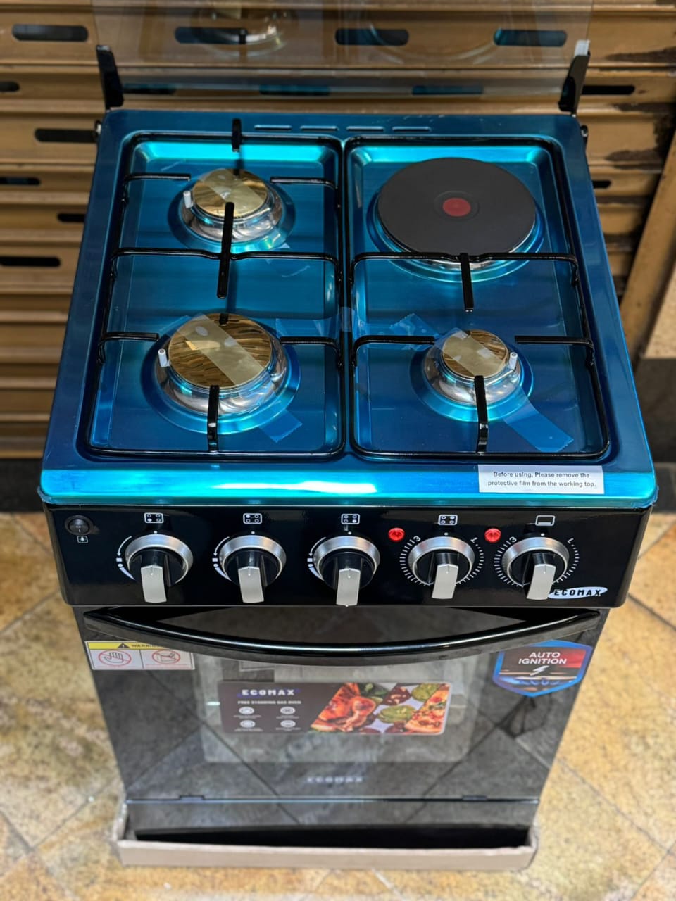 Ecomax 3+1, rapid hot plate, electric oven,50*55