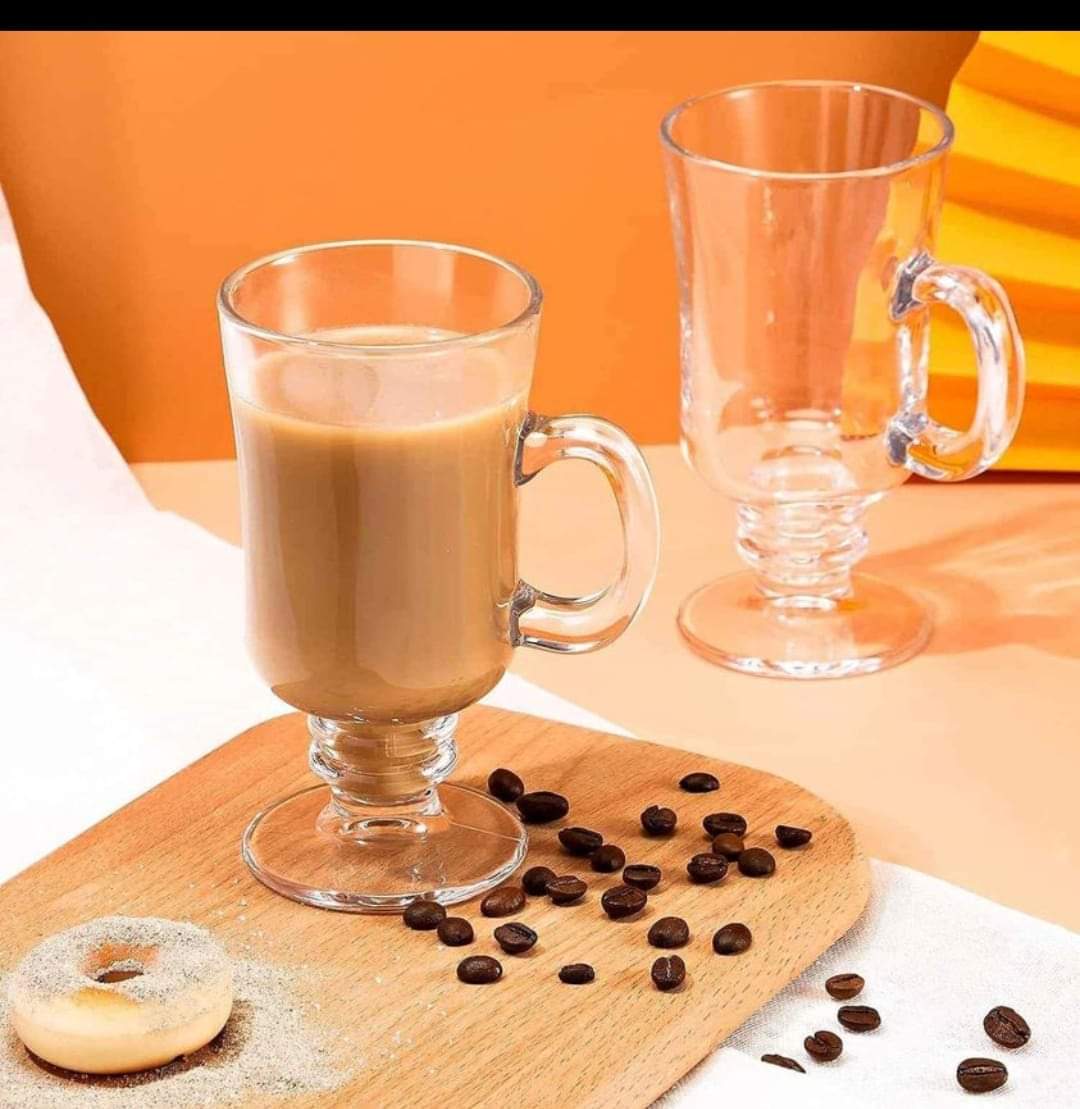 6 pc Irish Glass mugs Available