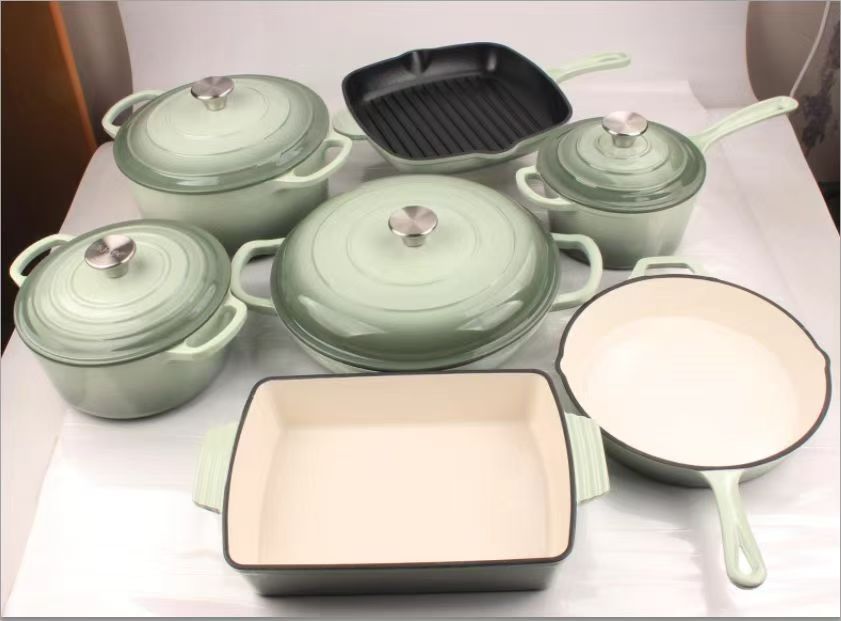 Hot deals 11pcs cast iron cookware