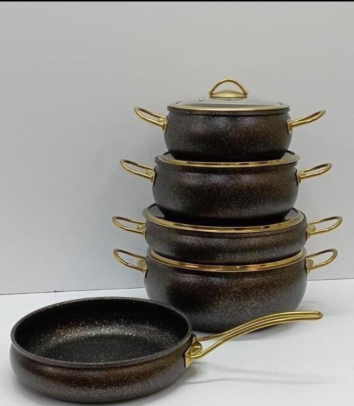 9PCS GRANITE COATING KITCHEN COOKWARE SET
