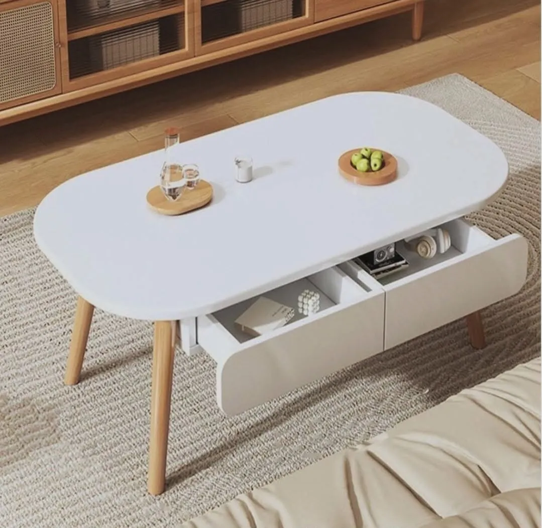 Coffee table with inbuilt storage drawers - Image 4