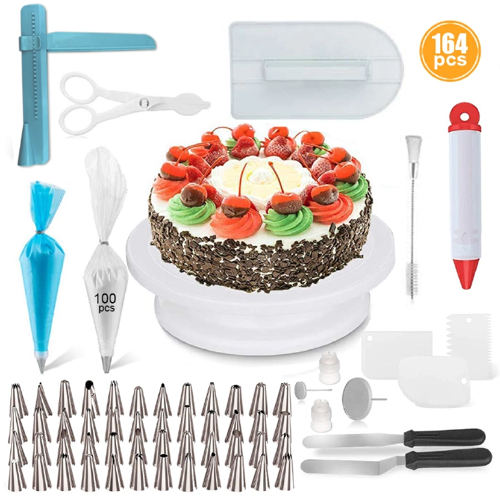 Main image of 164PCS/Set Multifunction Cake Turntable Set Cake Decorating  Kit