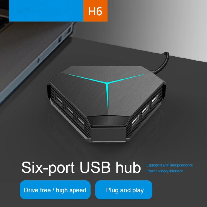 6 Ports USB 2.0 Hub USB Splitter