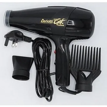 Zeriotti Super GEK 3800 professional Blowdry Hair Dryer Black