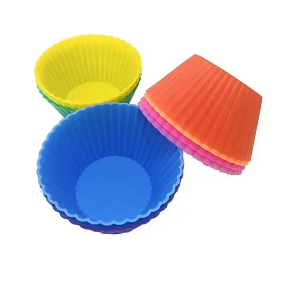 12PCS Mafen Cup Silicone Mold Baked Cake Mold Food Grade Muffin