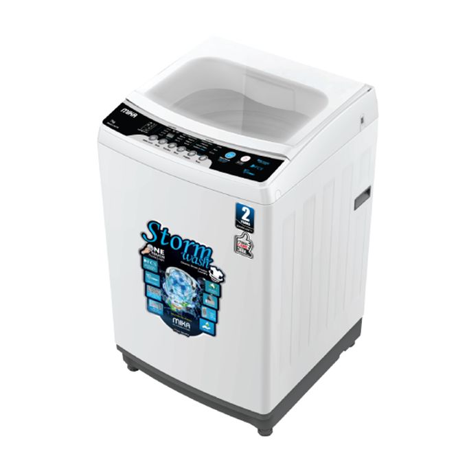 Mika MWATL3508W Washing Machine, Top Load, Fully-Automatic, 8Kgs