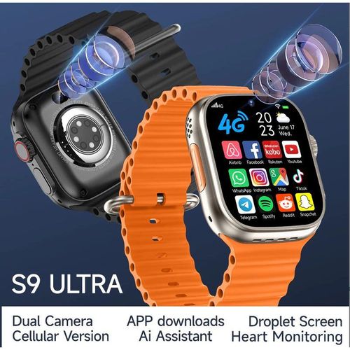 Smart Watch S9 Ultra DUAL CAMERA Children GPS Face ID Video Call Smartwatch Google APP Download WIFI Play