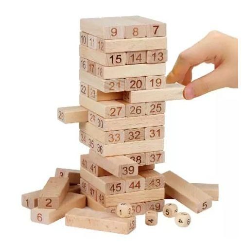 Jenga Wooden Toys/ 54 Wood Blocks