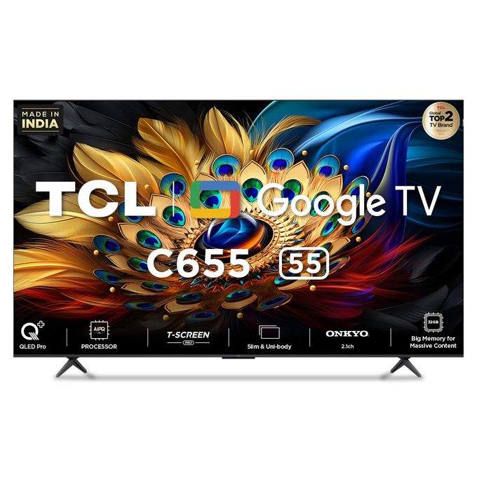 TCL 55C655 55 Inch UHD 4K QLED Gaming In Dolby Vision Smart TV (2024) Model - Black - Image 2