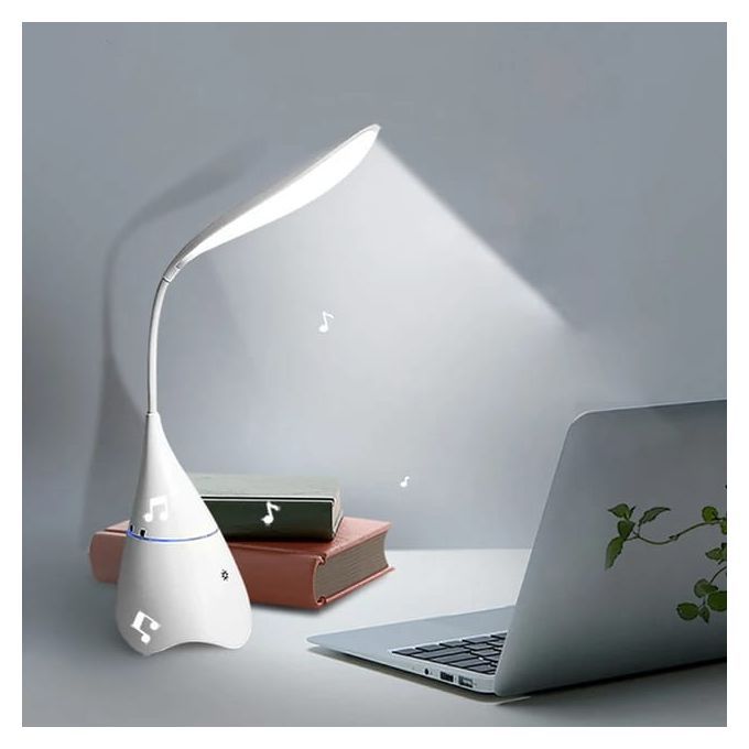 Rechargeable Flexible Led Desk Study Lamp With Bluetooth Music