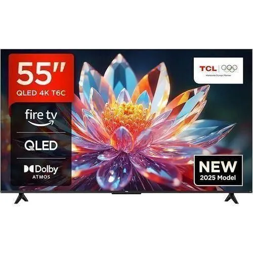 TCL 55P7K 55" Smart UHD 4K QLED TV, AiPQ Processor, HDR10, Google TV