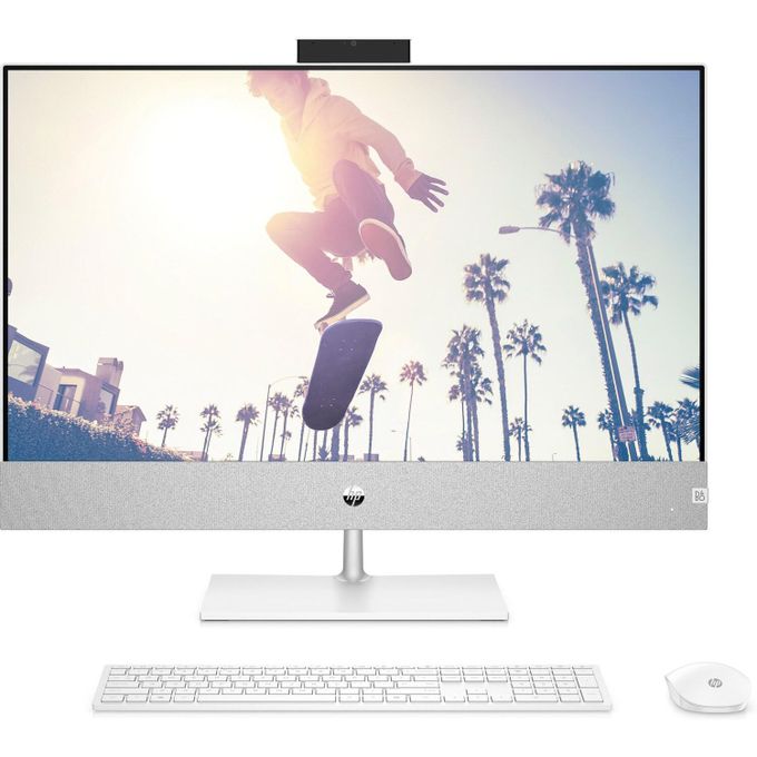 HP Pavilion 27, Intel Core i7-13700T, 16GB RAM, 1TB SSD, NVIDIA GeForce RTX 3050 (4GB GDDR6 dedicated), 27" FHD Touchscreen, White