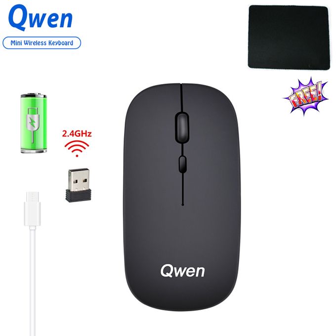 Qwen Rechargeable Wireless Mouse Slient Mouse 2.4GHz - Image 5