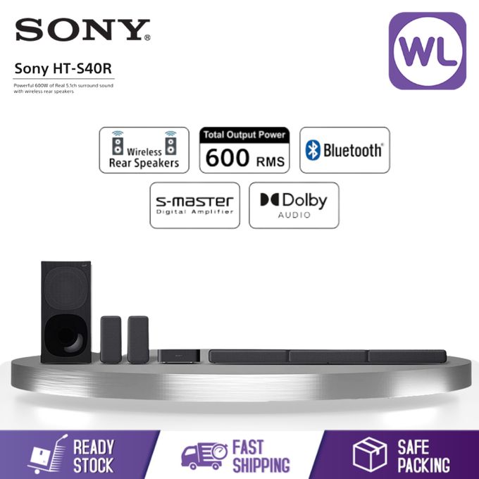 Sony 600 Watts Home Theatre SoundBar System Wireless Real Speaker 5.1CH , BT HT-S40R - Image 4