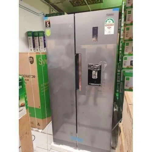 Syinix 460 Litres Side by Side Refridgerator , 3 Star Rated, with Water Dispenser and 5 years Warranty on Compressor
