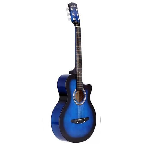 Acoustic Medium Size 6 Stringed Box Guitar - Blue
