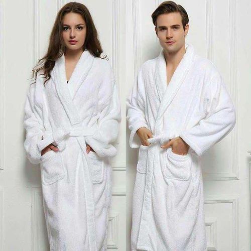 WHITE COTTON BATHROBES