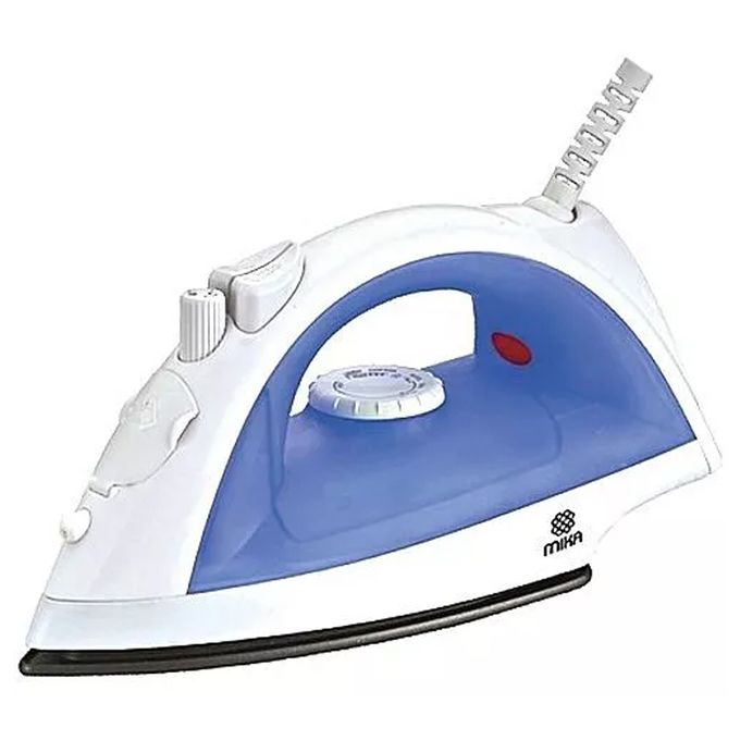 Mika MST1405 - Steam Iron, Non-Stick Soleplate, White & Blue - Image 2