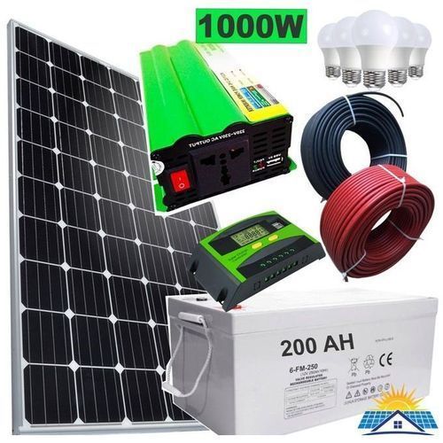 Sunnypex Solar Fullkit 150w Solar Panel + 100AH Battery + 600w Inverter + 10 Amp Controller + 4 Bulb