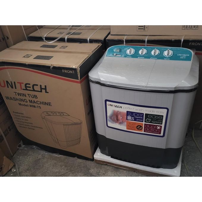 Unitech 7.5kgs Twin tub Top load Semi automatic washing machines
