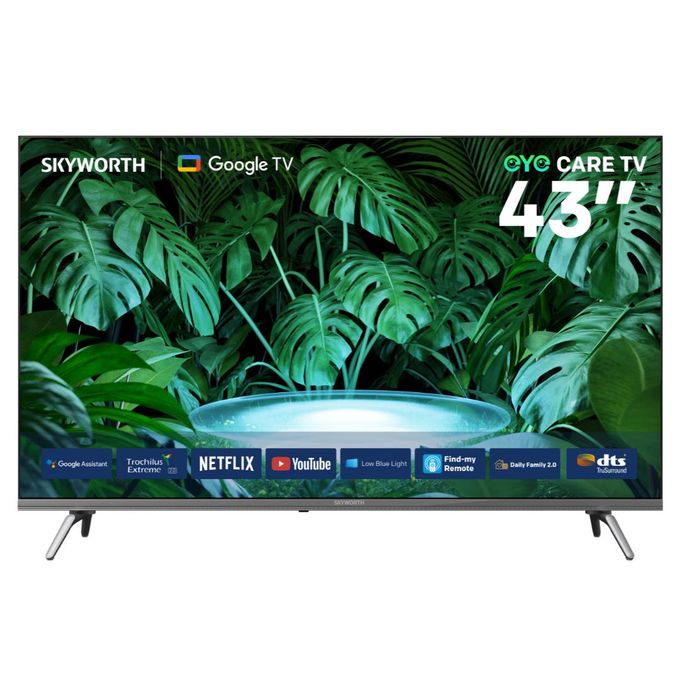 Skyworth 43E3500G, 43" FHD Smart Google TV, Black (1YR WRTY)