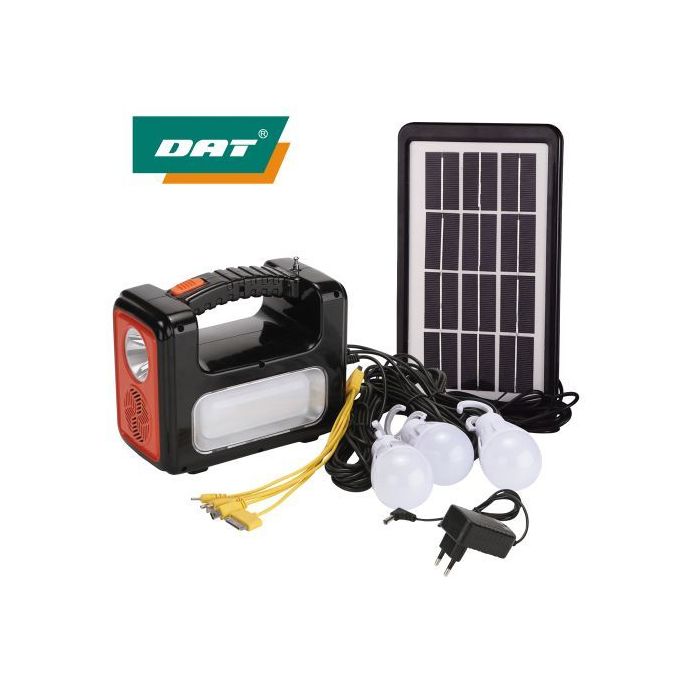 Dat Solar Light Solar System Kit With MP3 And Radio DC Solar Lighting Kits With USB