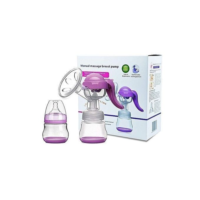 Healthy Manual Breast Pump + FREE Baby Bottle Cap