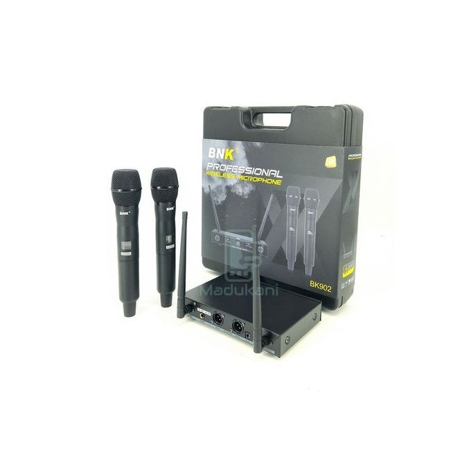 Bnk BK902 UHF Dual 2 Channel Wireless Microphone System - Image 3