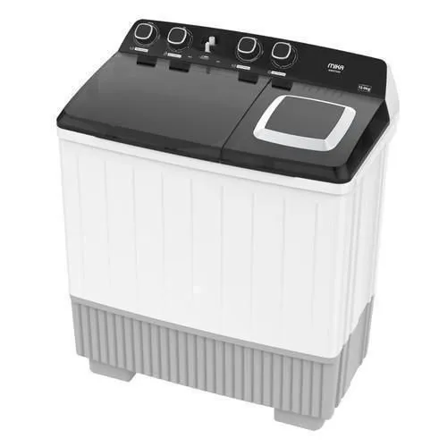 Mika Series Washing Machine, 12kg, Semi Auto Twin Tub, White - Image 2