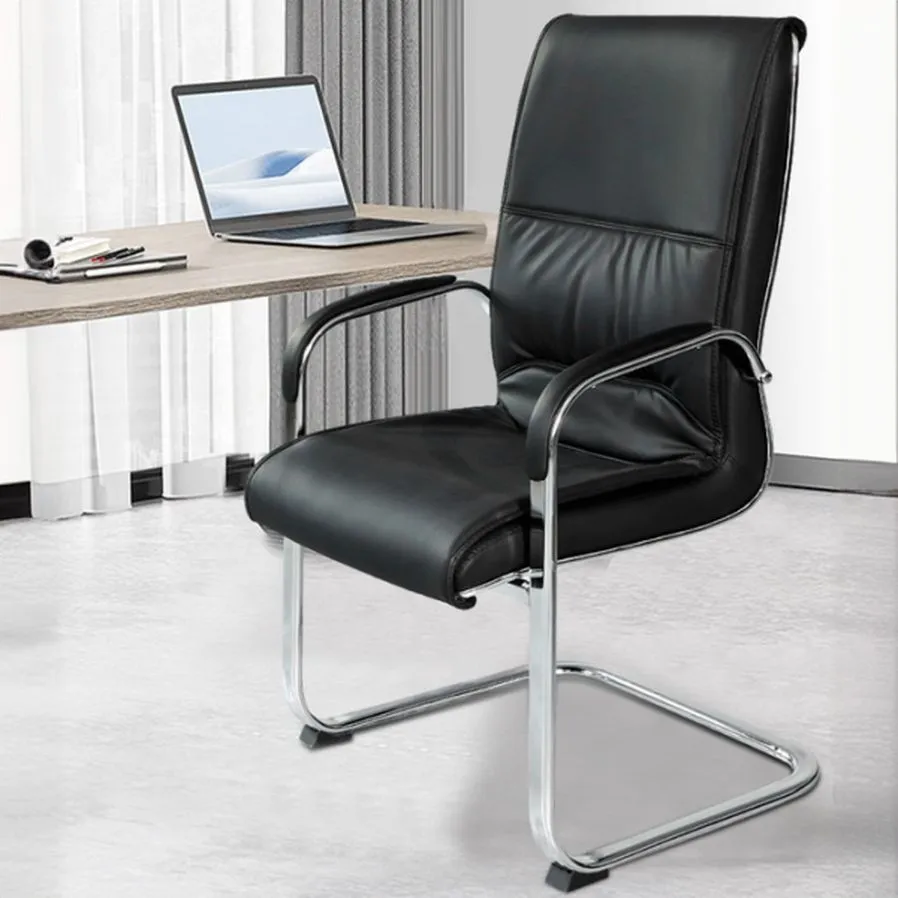 Executive leather high back visitor seat