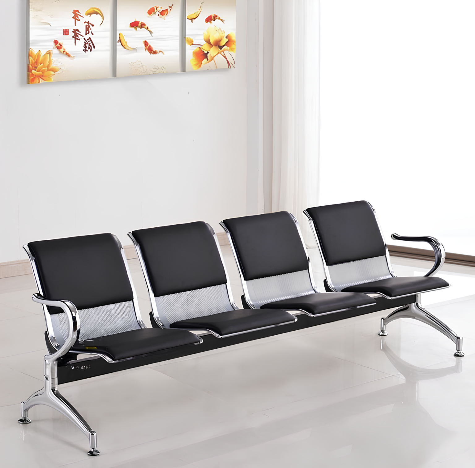 4 Seater linked bench