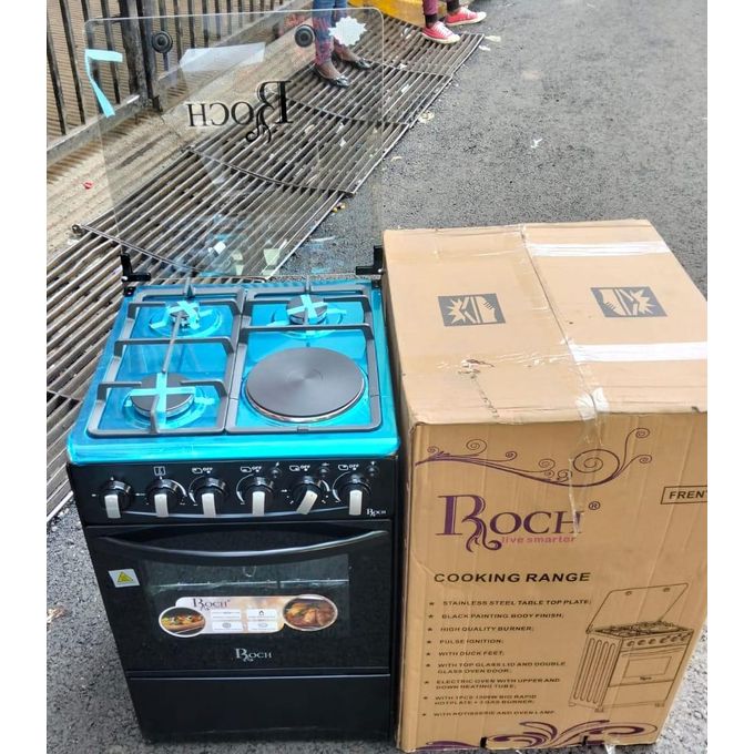 50*55 Roch 3+1 Jet standing cooker with electric oven