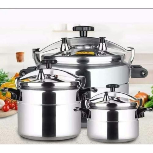 Main image of Aluminium Pressure Cooker With Safety Lock-non Explosive 15 ltrs