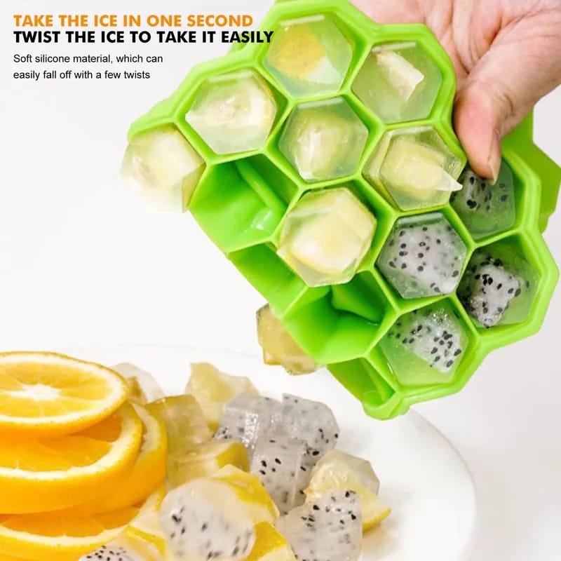 Reusable honeycomb silicone ice cube mould - Image 3
