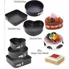 3 pcs cake mould