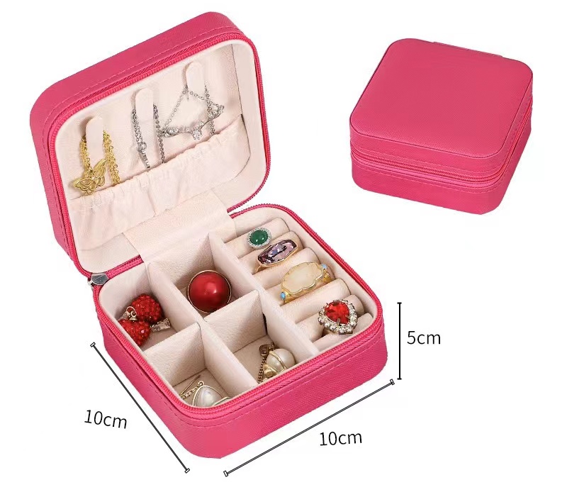 portable travel storage organizer jewelry case