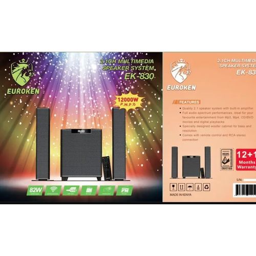 Euroken Subwoofer 2.1 High-quality MDF EK-830 - Image 2