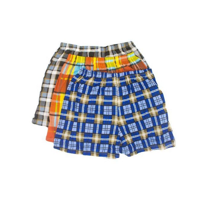 Fashion 6Pcs Soft Cotton Checked Men's Boxers – Multicolor