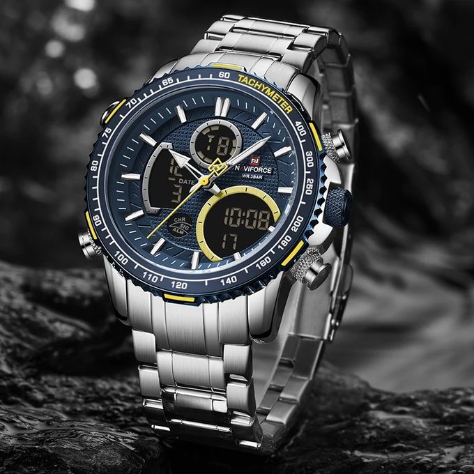 Naviforce Men Digital Analogue 30M Water Resist Wrist Watch 8 - Image 4