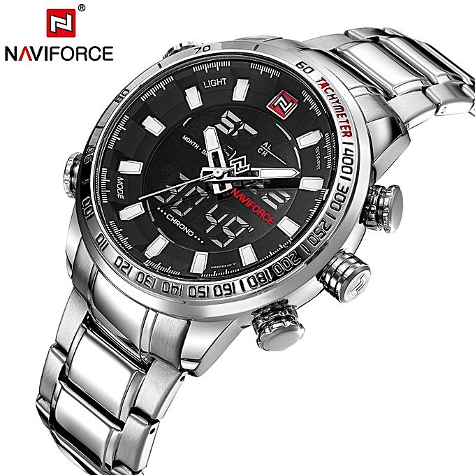 Naviforce Fashion 9093 SBW 2In1 Digital Watch Men's Watches 3 - Image 2