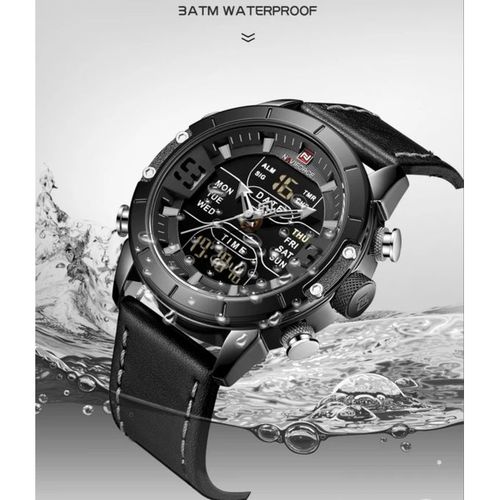 Naviforce Men Watch Top Luxury Wristwatch LED Analog