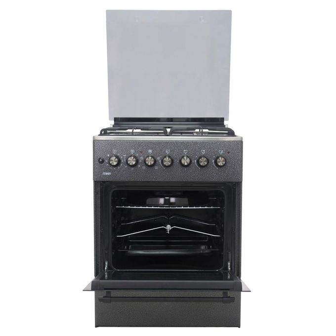 Mika 60 by 60, 3G+1E, Free Standing Cooker with Electric Oven