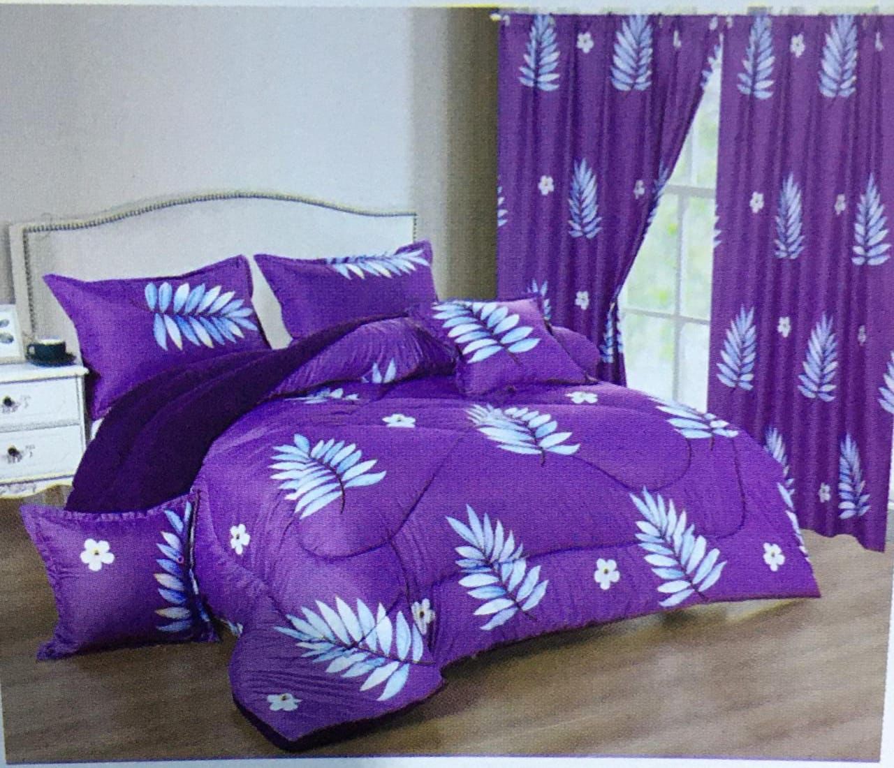 7pc Woolen Duvet With Curtains 004