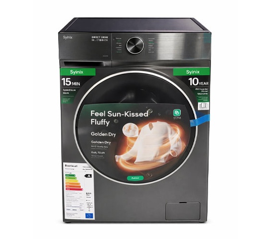 syinix washing machine frontload  wash &spin 10/7kg