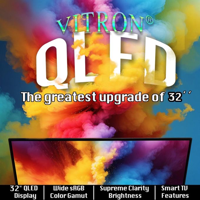 Vitron HTC3288QS, 32 inch QLED Smart Android TV - Black(1YR WRTY) - Image 3