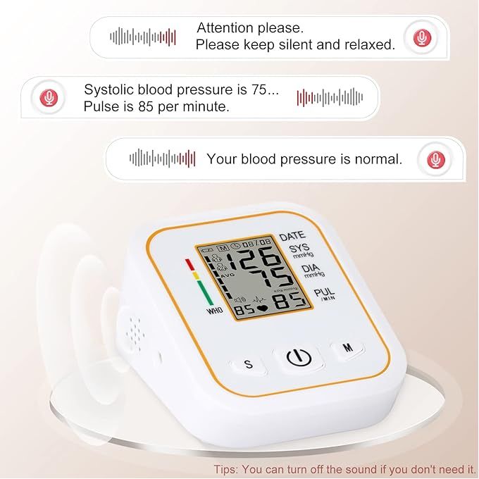 Digital Blood Pressure Monitor Machine Health Vascular Heartbeat Test - Image 2